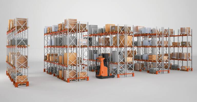Conventional pallet racking